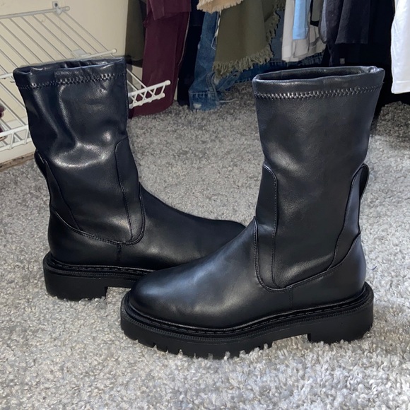 H\u0026M | Shoes | Hm Lug Sole Boots | Poshmark